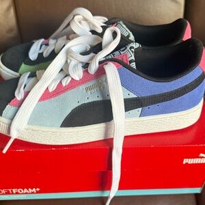 Puma Multicolor Suede Sneakers